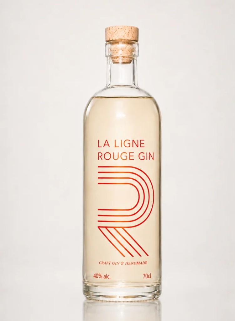 La Ligne Rouge, gin thé rouge et ananas